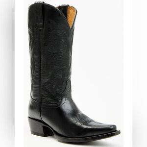 Shyanne Gemma Black Heeled Leather Boots